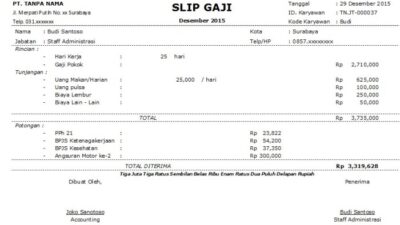 Gaji kartika sinar mulia