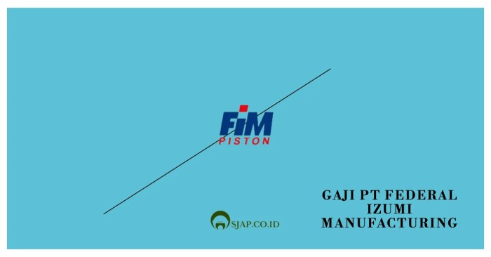 Gaji pt federal izumi manufacturing