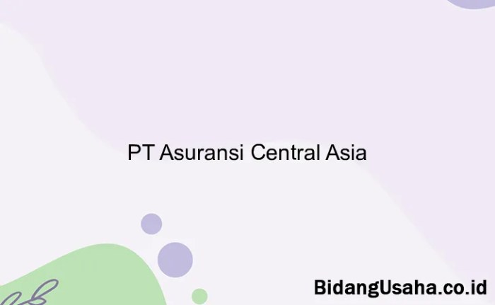 Gaji asuransi central asia
