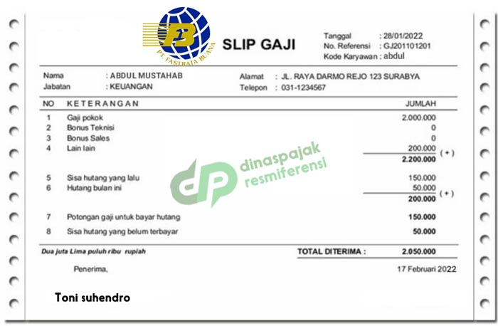 Gaji pt fastrata buana