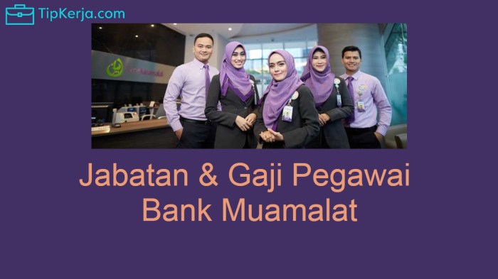 Gaji pegawai bank muamalat