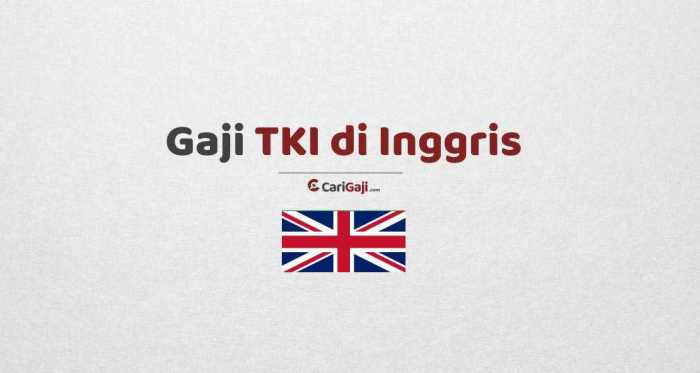 Gaji tki di inggris