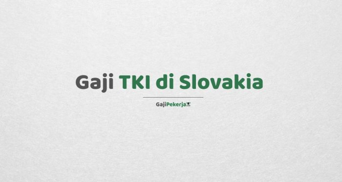 Gaji karyawan di slovakia