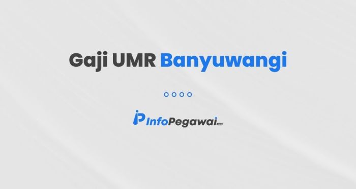 Gaji umr banyuwangi 2024 terupdate
