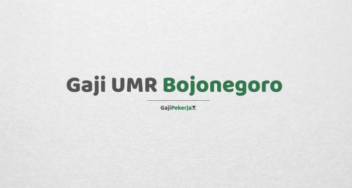 Gaji umr bojonegoro