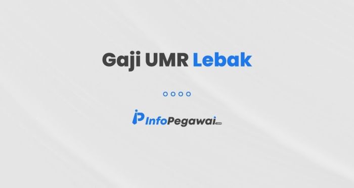 Gaji umr lebak 2024 terbaru