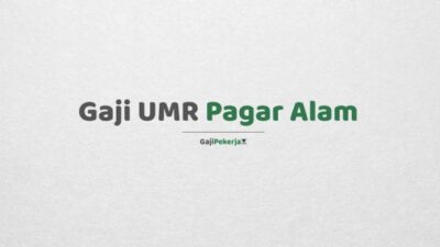 Gaji umr kota pagar alam 2024 terbaru