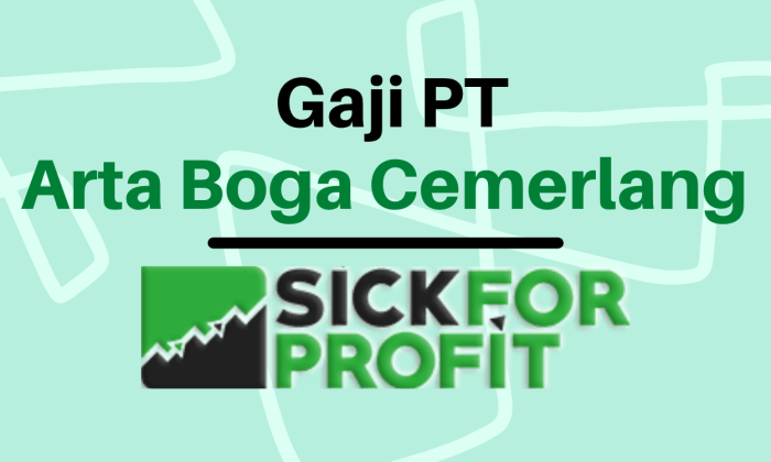 Gaji pt arta boga cemerlang