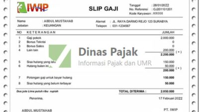 Gaji pt iwip