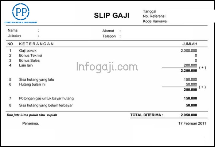 Gaji pt dnp tangerang