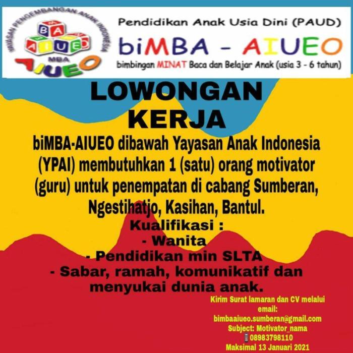 Gaji bimba aiueo