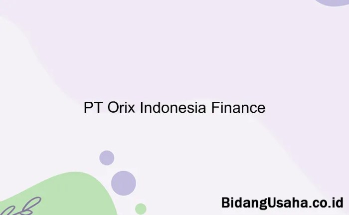 Gaji pt orix indonesia finance
