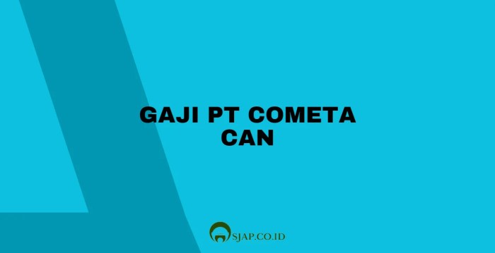 Gaji pt cometa can