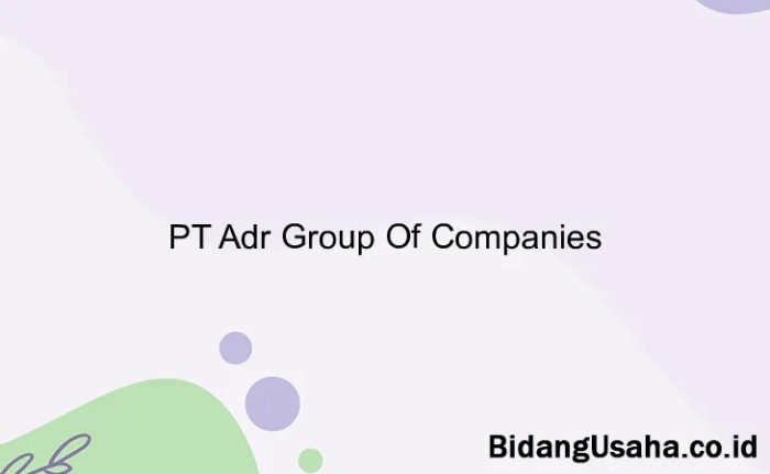 Gaji pt adr group tangerang