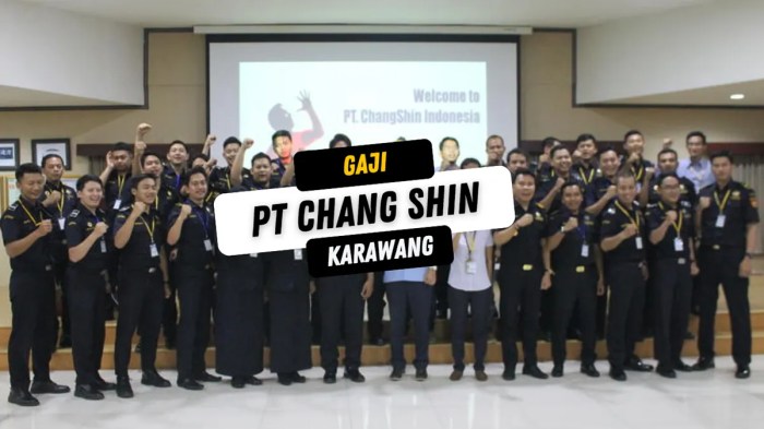 Gaji pt chang shin karawang