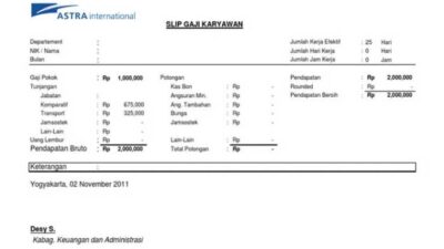 Gaji pt astra group